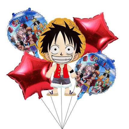 Anime One Piece Luffy Balloon Set Birthday Party Decoration Kit - Go2buy Australia