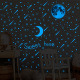 Moonlight Glow In The Dark Meteor Star Wall Decal Sticker Ceiling Home Room