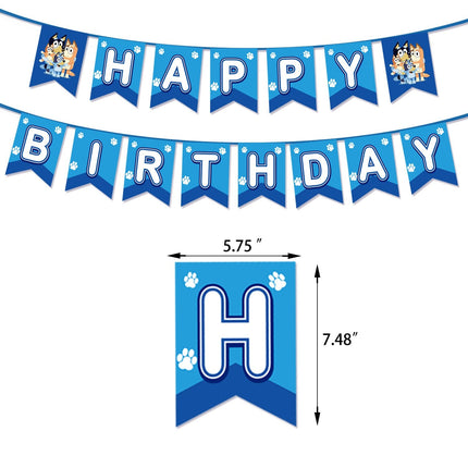 Bluey Happy Birthday Pre-Strung Party Banner - Go2buy Australia