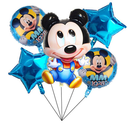 Cartoon Mickey Minnie Balloons Star Foil Balloon Birthday Party Decoration Set - Go2buy Australia
