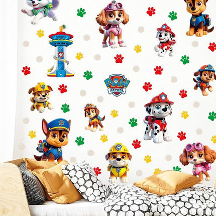 Cartoon Paw Patrol Wall Stickers – Kids Bedroom Nursery Decor Decals - Go2buy Australia