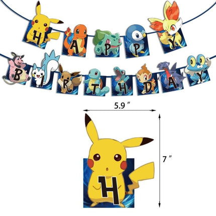 Cartoon Pokemon Pikachu Foil Helium Balloon Birthday Set Party Decoration - Go2buy Australia