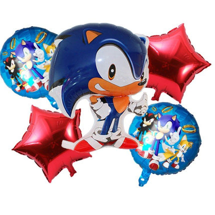 Cartoon Sonic The Hedgehog Foil Helium Balloon Set Birthday Party Decoration - Go2buy Australia