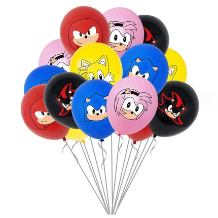 Cartoon Sonic The Hedgehog Foil Helium Balloon Set Birthday Party Decoration - Go2buy Australia