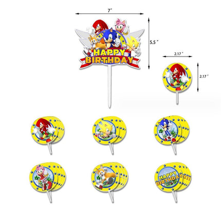 Cartoon Sonic The Hedgehog Foil Helium Balloon Set Birthday Party Decoration - Go2buy Australia