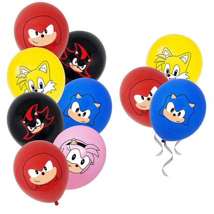 Cartoon Sonic The Hedgehog Foil Helium Balloon Set Birthday Party Decoration - Go2buy Australia