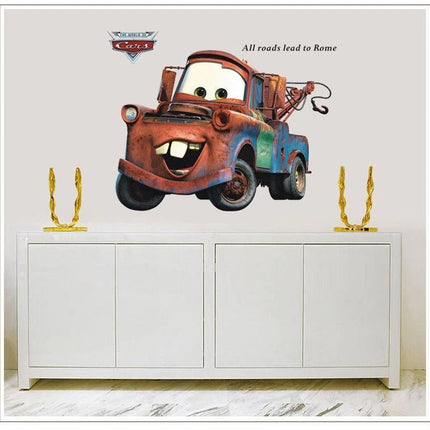 Cartoon Tow Truck Disney Mater Removable Wall Sticker – Kids Car Wall Decal - Go2buy Australia