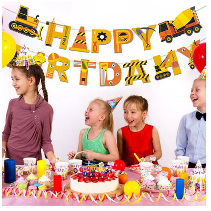 Construction Vehicle Helium Foil Balloons Happy Birthday Set Party Decorations - Go2buy Australia