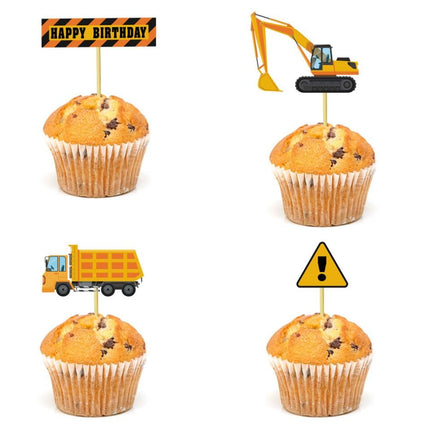 Construction Vehicle Helium Foil Balloons Happy Birthday Set Party Decorations - Go2buy Australia