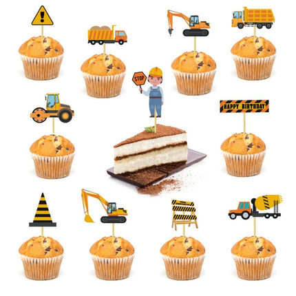 Construction Vehicle Helium Foil Balloons Happy Birthday Set Party Decorations - Go2buy Australia