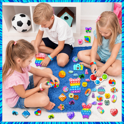 206-Piece Kids Fidget Toy Party Favour & Classroom Reward Set