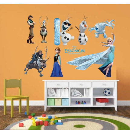 Disney Cartoon Frozen Elsa Anna Wall Stickers Removable Kid Girl Room Decor - Go2buy Australia