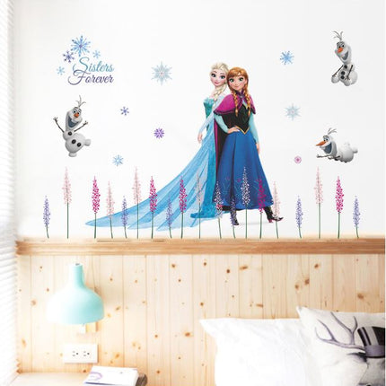 Disney Frozen Elsa Anna Wall Sticker Removable Kid Girl Room Decal - Go2buy Australia