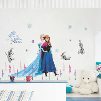Disney Frozen Elsa Anna Wall Sticker Removable Kid Girl Room Decal - Go2buy Australia