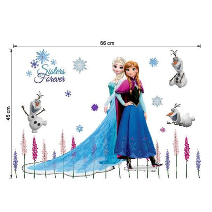 Disney Frozen Elsa Anna Wall Sticker Removable Kid Girl Room Decal - Go2buy Australia