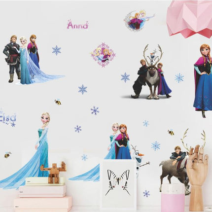 Disney Frozen Elsa Anna Wall Sticker Removable Kid Girl Room Decor - Go2buy Australia