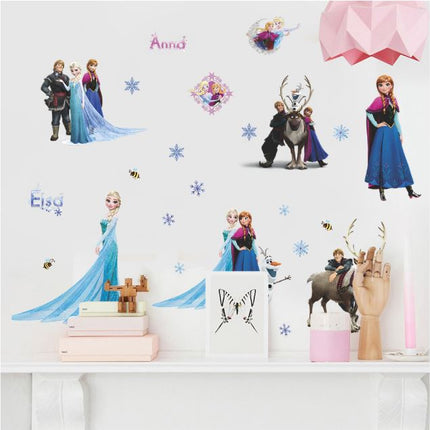 Disney Frozen Elsa Anna Wall Sticker Removable Kid Girl Room Decor - Go2buy Australia