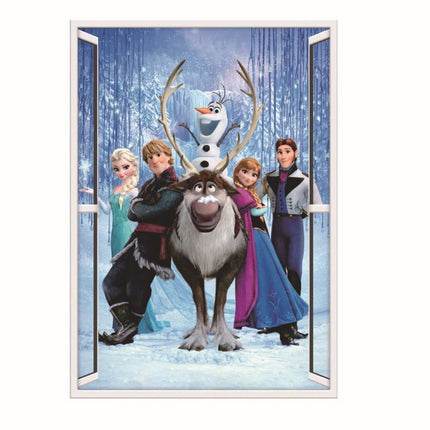 Disney Frozen Elsa Anna Wall Sticker Window Removable Kid Girl Room Decor - Go2buy Australia