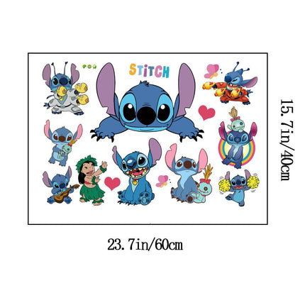 Disney Lilo & Stitch Wall Stickers Removable Cartoon Vinyl Decals for Kids Bedroom - Go2buy Australia