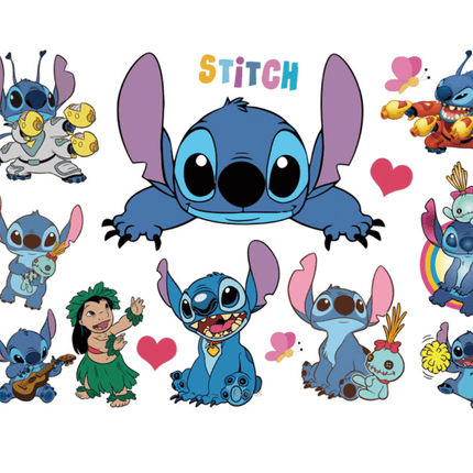 Disney Lilo & Stitch Wall Stickers Removable Cartoon Vinyl Decals for Kids Bedroom - Go2buy Australia