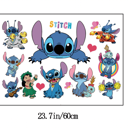 Disney Lilo & Stitch Wall Stickers Removable Cartoon Vinyl Decals for Kids Bedroom - Go2buy Australia