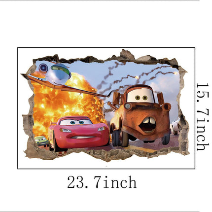 Disney Pixar Cars Lightning McQueen & Mater 3D Wall Sticker - Go2buy Australia
