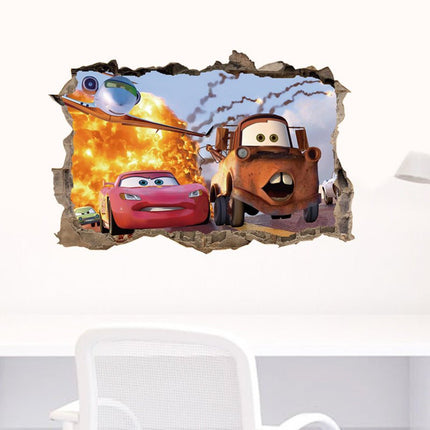 Disney Pixar Cars Lightning McQueen & Mater 3D Wall Sticker - Go2buy Australia