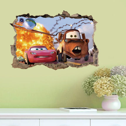 Disney Pixar Cars Lightning McQueen & Mater 3D Wall Sticker - Go2buy Australia