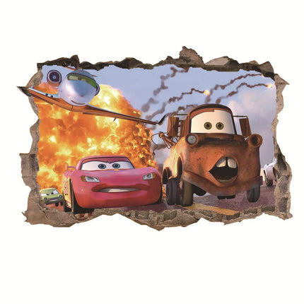 Disney Pixar Cars Lightning McQueen & Mater 3D Wall Sticker - Go2buy Australia