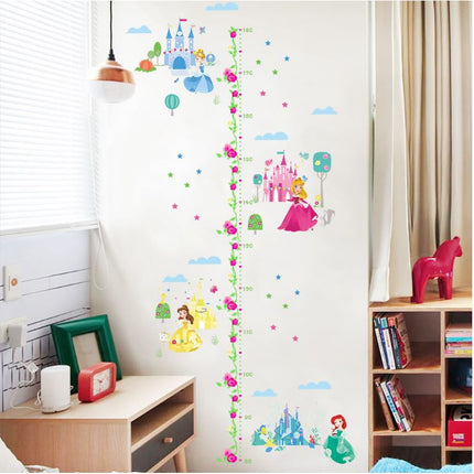 Disney Princess Castle Wall Sticker Removable Broken Wall Kid Room Decal Height - Go2buy Australia