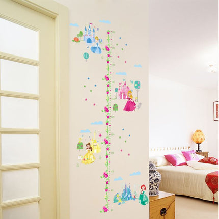 Disney Princess Castle Wall Sticker Removable Broken Wall Kid Room Decal Height - Go2buy Australia