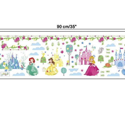 Disney Princess Castle Wall Sticker Removable Broken Wall Kid Room Decal Height - Go2buy Australia