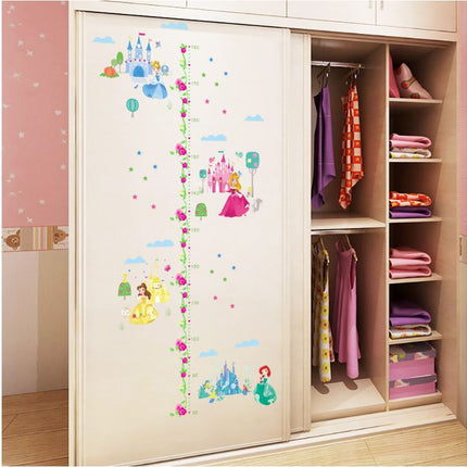 Disney Princess Castle Wall Sticker Removable Broken Wall Kid Room Decal Height - Go2buy Australia