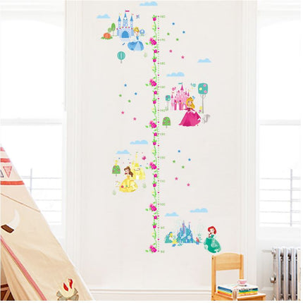 Disney Princess Castle Wall Sticker Removable Broken Wall Kid Room Decal Height - Go2buy Australia