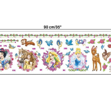 Disney Princess Snow Wall Sticker Removable Broken Wall Kid Room Decal Height - Go2buy Australia