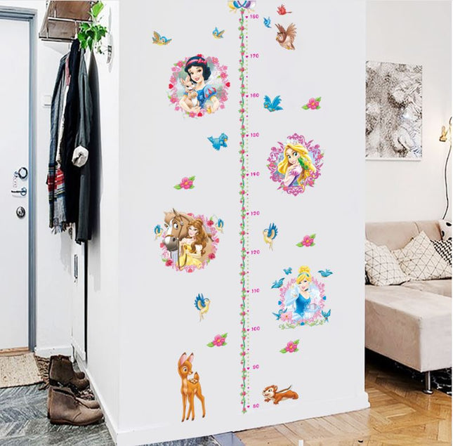 Disney Princess Snow Wall Sticker Removable Broken Wall Kid Room Decal Height - Go2buy Australia