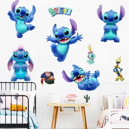 Disney Stitch Removable Wall Stickers for Kids' Room Decor - Go2buy Australia