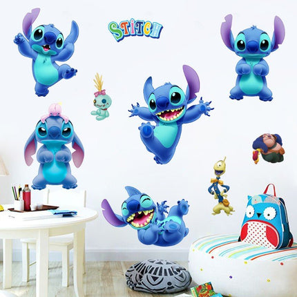 Disney Stitch Removable Wall Stickers for Kids' Room Decor - Go2buy Australia