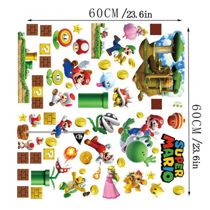 DIY Super Mario Removable Wall Stickers Set for Kids Room - Go2buy Australia