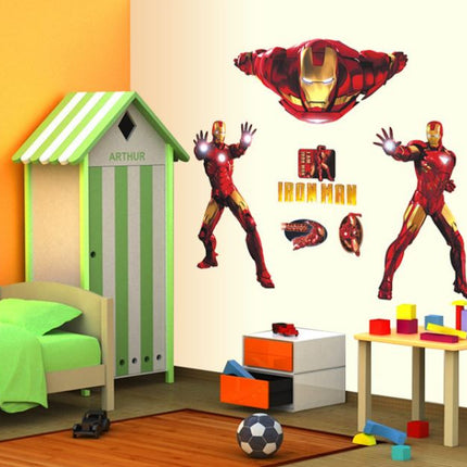 DIY Wall Stickers Removable Avengers Super Hero Iron Man Kids Mural Decal Boys - Go2buy Australia