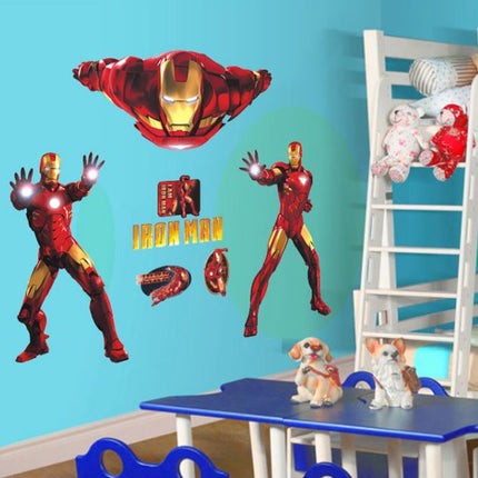 DIY Wall Stickers Removable Avengers Super Hero Iron Man Kids Mural Decal Boys - Go2buy Australia