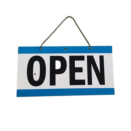 Double - Sided Open & Closed Will Return Sign - Weather Resistant Plastic Business Hanging Plate - Go2buy Australia