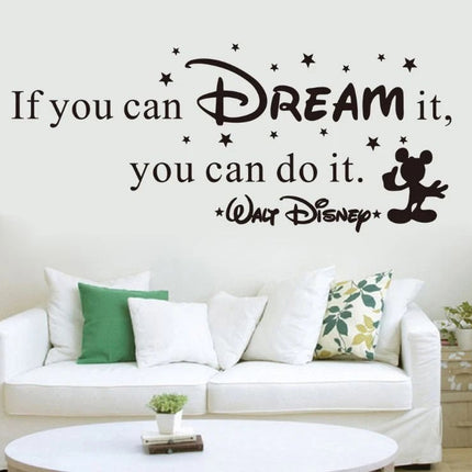 Dream Quote Removable Wall Sticker – Kids Room Wall Decal - Go2buy Australia
