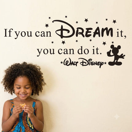 Dream Quote Removable Wall Sticker – Kids Room Wall Decal - Go2buy Australia