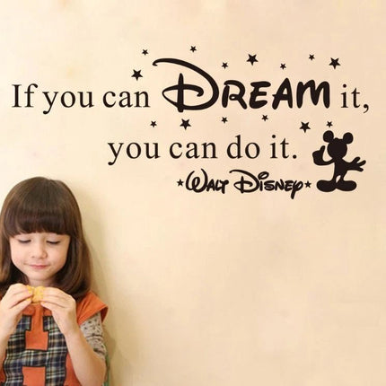 Dream Quote Removable Wall Sticker – Kids Room Wall Decal - Go2buy Australia