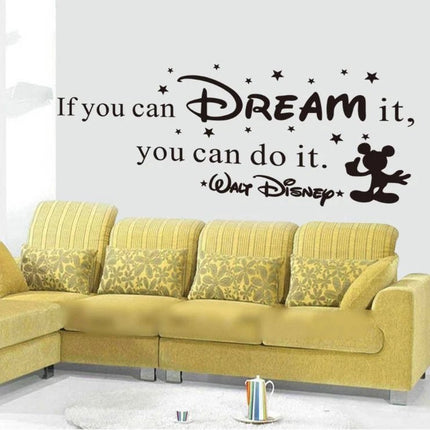 Dream Quote Removable Wall Sticker – Kids Room Wall Decal - Go2buy Australia