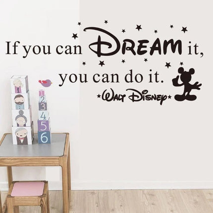 Dream Quote Removable Wall Sticker – Kids Room Wall Decal - Go2buy Australia