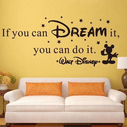 Dream Quote Removable Wall Sticker – Kids Room Wall Decal - Go2buy Australia