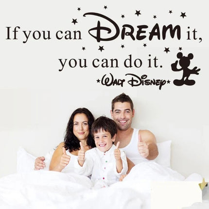 Dream Quote Removable Wall Sticker – Kids Room Wall Decal - Go2buy Australia