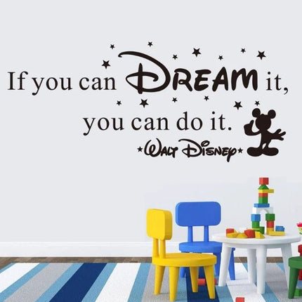 Dream Quote Removable Wall Sticker – Kids Room Wall Decal - Go2buy Australia